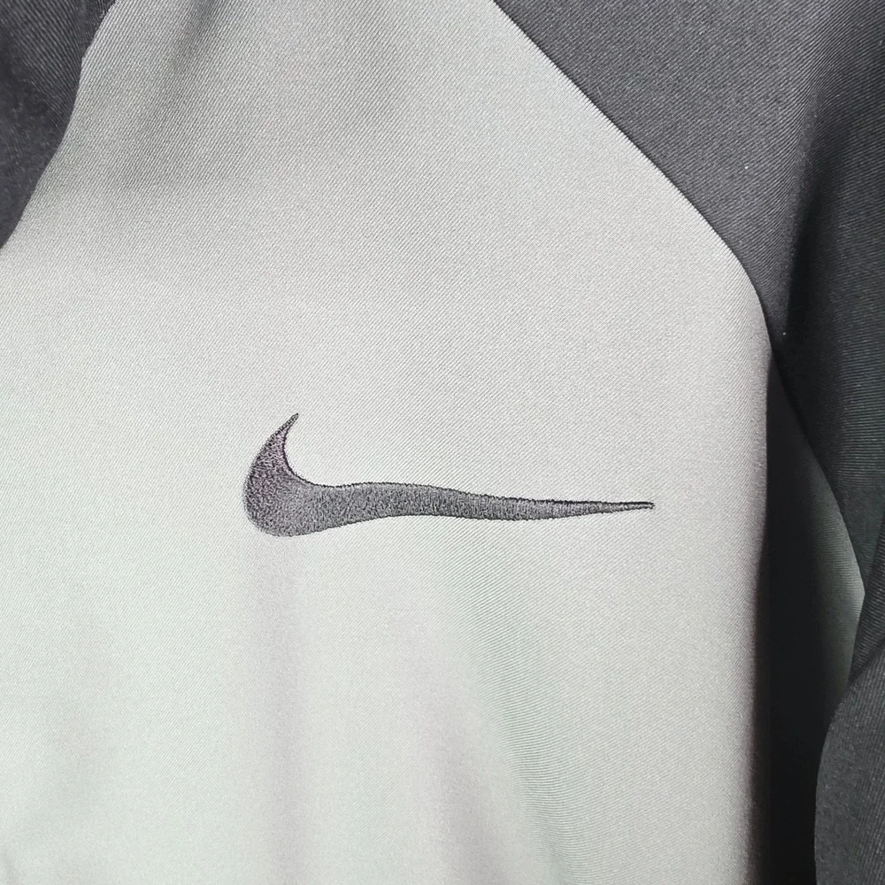 Nike Dri-Fit Jacket Men's 2XL Team‎ Training Gray Black Top Full Zip 800199-021
